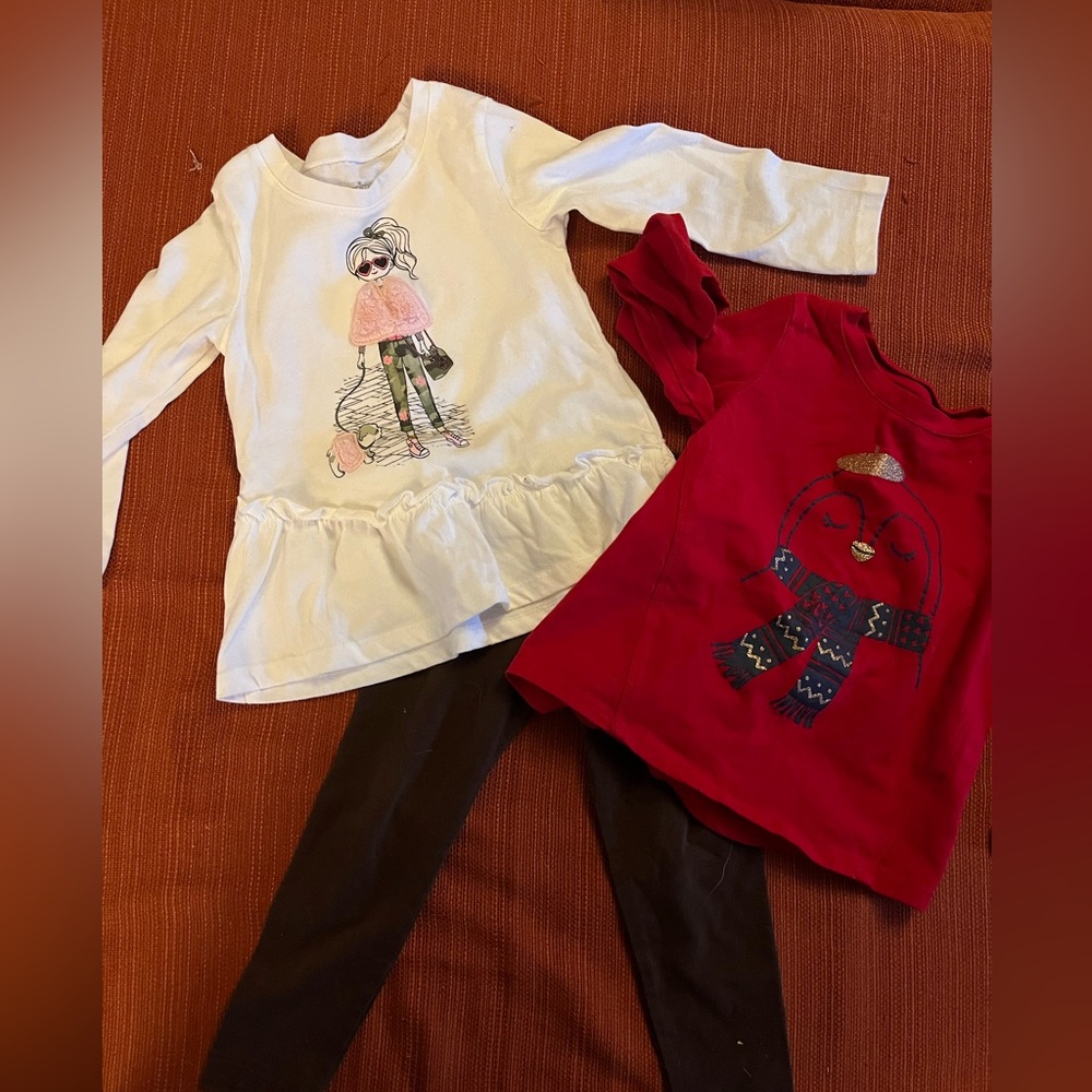Girls 2T outfit set long sleeve